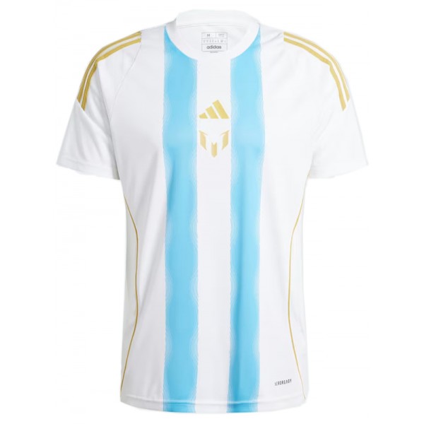 Pitch 2 street Messi fans version maillot d'entraînement uniforme de football maillot de football blanc sportswear pour hommes 2024-2025